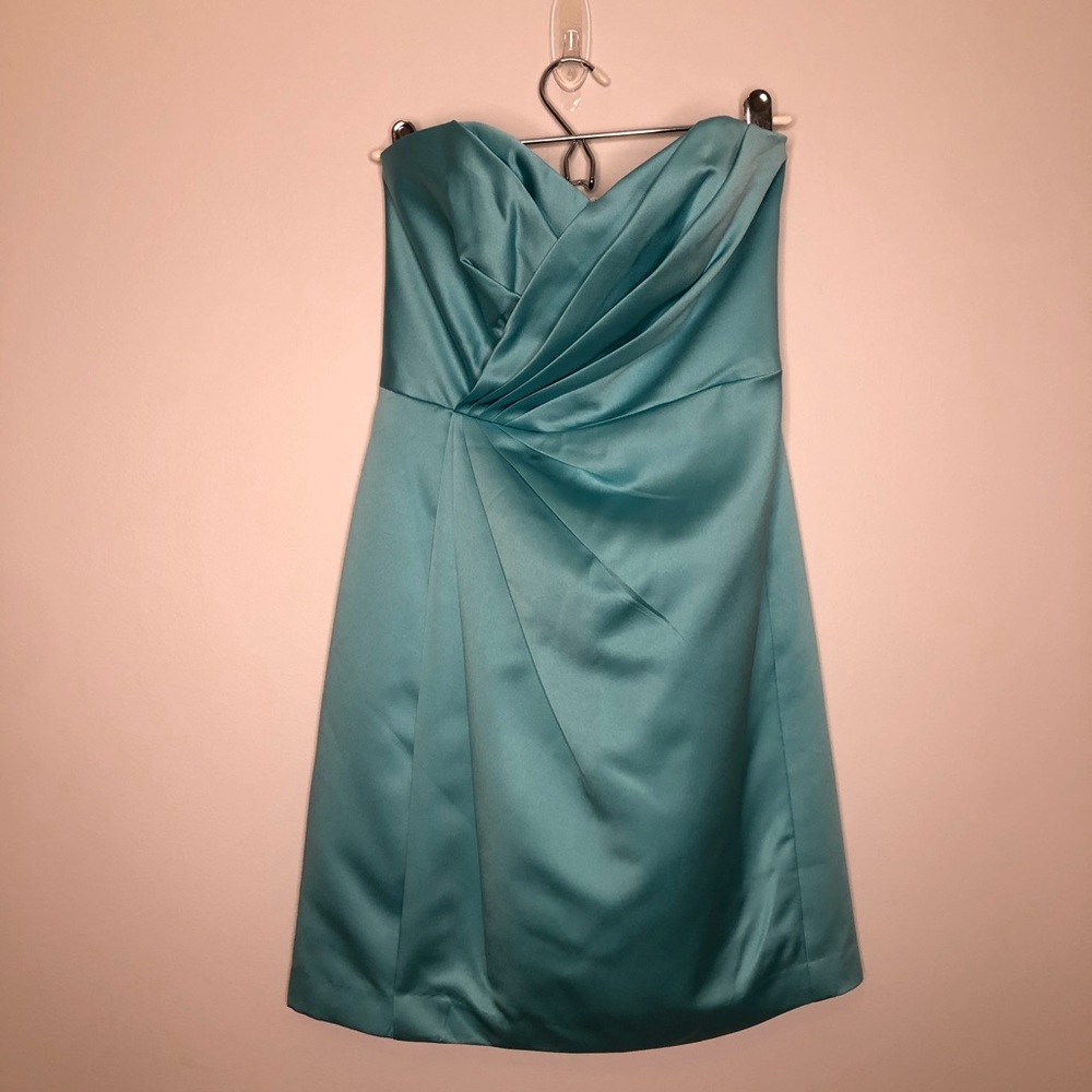 David's Bridal Dress Spa Blue/Green F15103